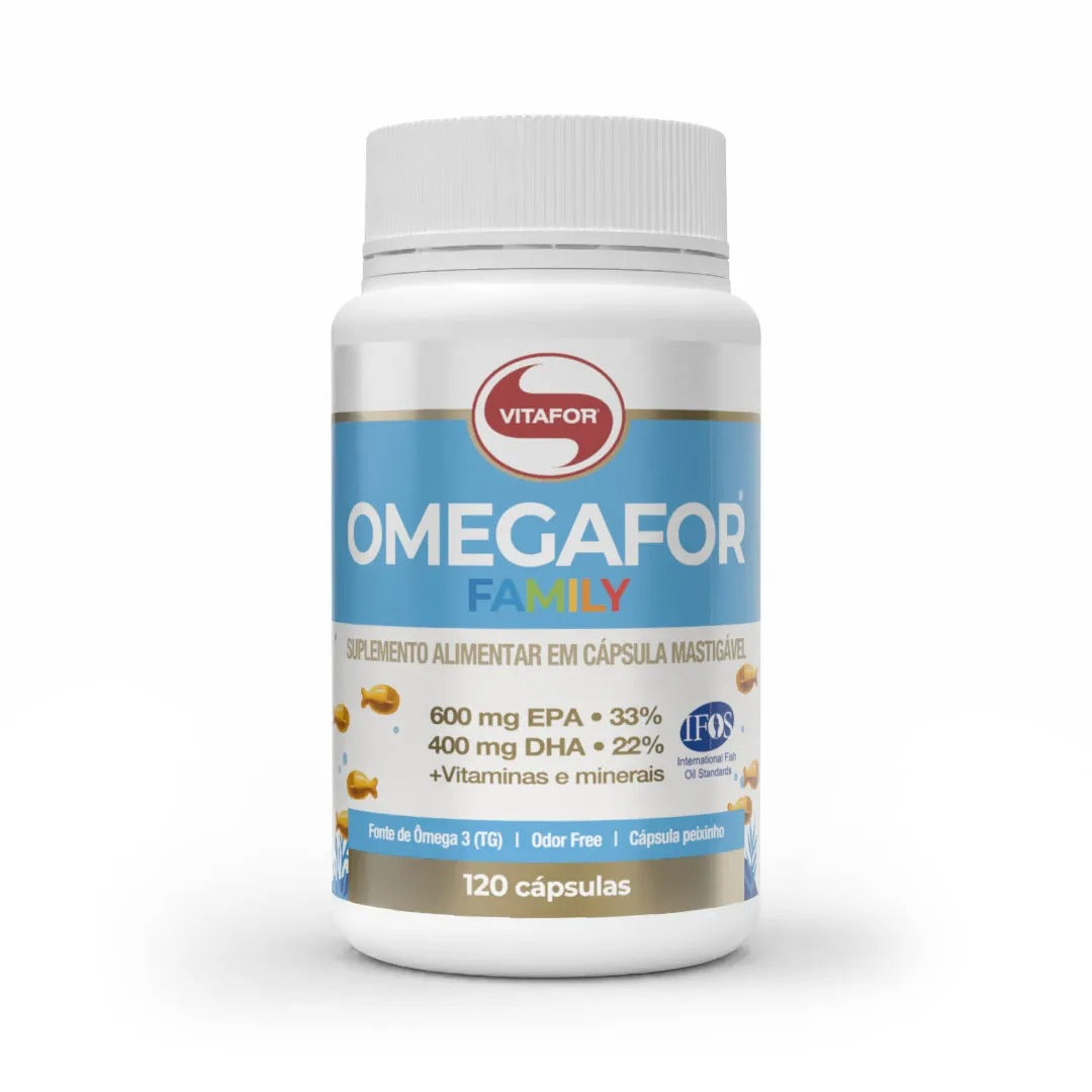 OMEGAFOR® FAMILY: Ômega 3 com Vitaminas 360 Cápsulas/60 Cápsulas/120 Cápsulas