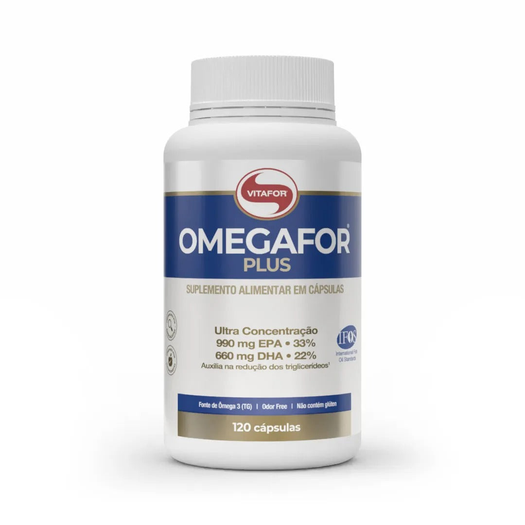 OMEGAFOR® PLUS: Ômega 3 Alta Concentração EPA DHA 240 Cápsulas/120 Cápsulas/60 Cápsulas