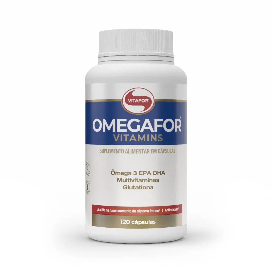 OMEGAFOR® VITAMINS: Ômega 3 com 7 Vitaminas 120 Caps