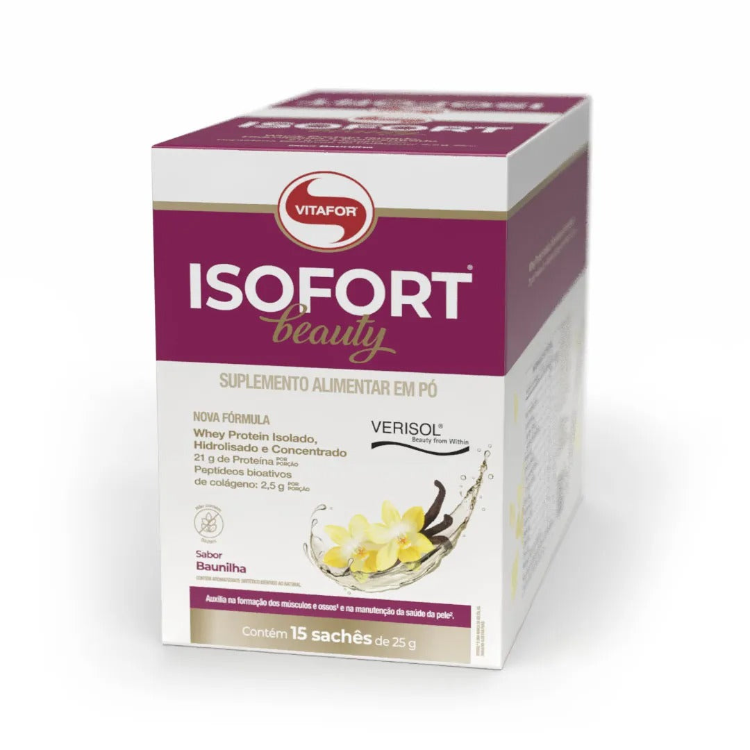 ISOFORT® BEAUTY – 15 sachês 25g baunilha